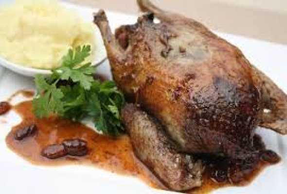 Pigeon farci au foie gras