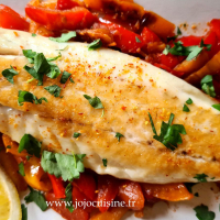 Bar à la plancha au piment d'Espelette