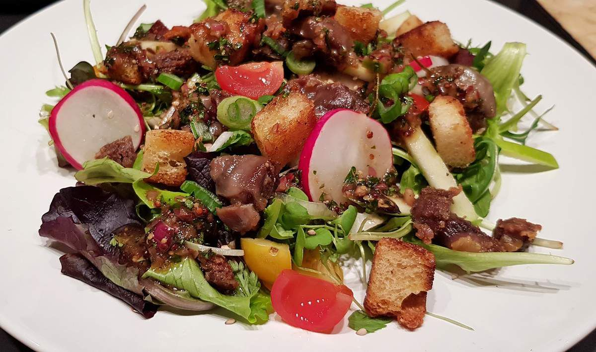 Salade de gésiers confits