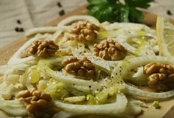 Carpaccio de mérou au fenouil