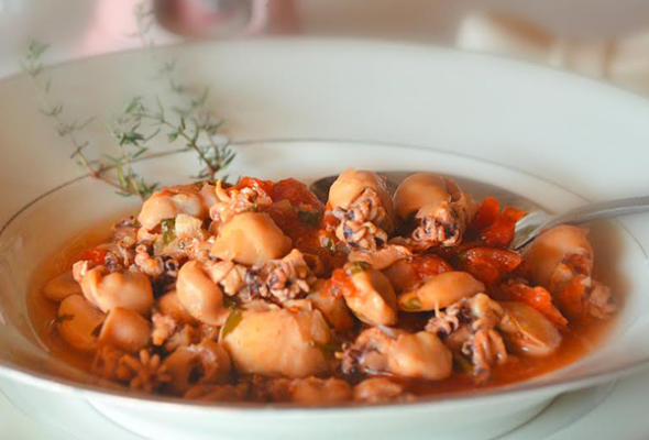 Poêlée de supions provençale