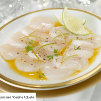 Carpaccio de St Jacques aux fruits de la passion