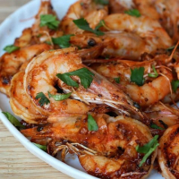 GAMBAS TIGREES SAUTEES AIL ET PERSIL