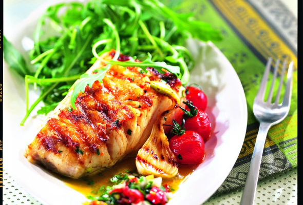 Filet de Merou juste grillé