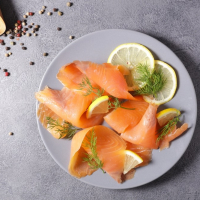 Assiette de saumon fumé