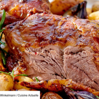 Epaule d'agneau confite